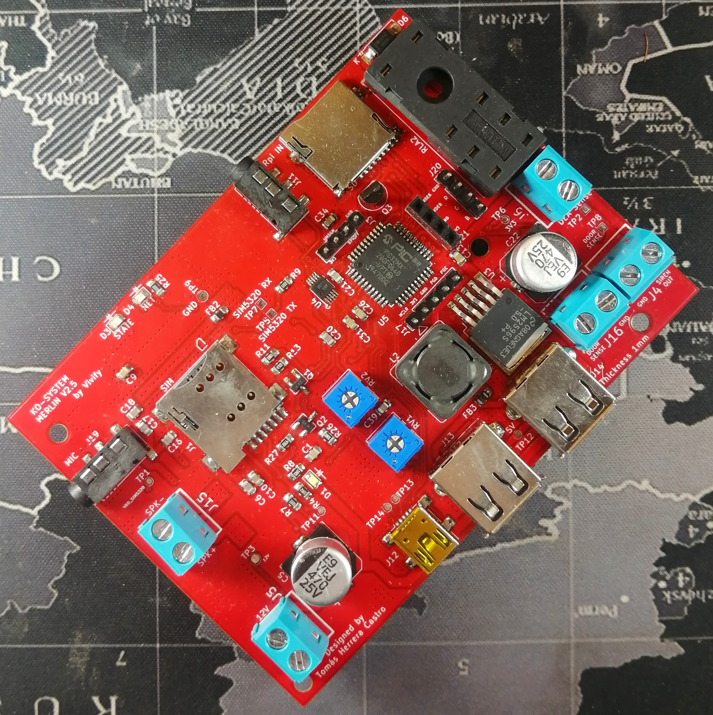 electronica PCB de vivify vista por delante